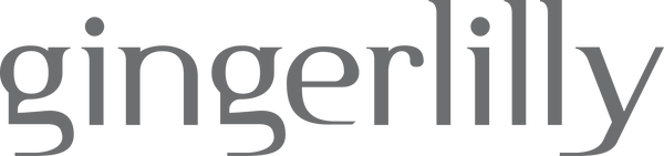 Gingerlilly logo in gray on a white background