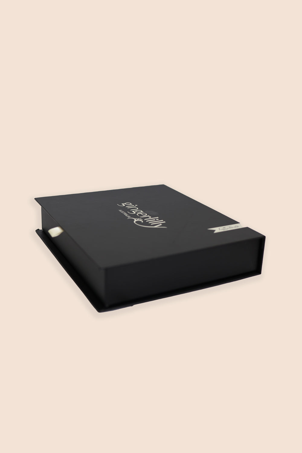 Gingerlilly Magnolia Silky Satin Long Gown - Black - Gift box