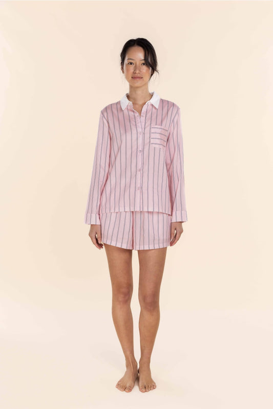 Birdie Long Sleeve Short Pyjama Set