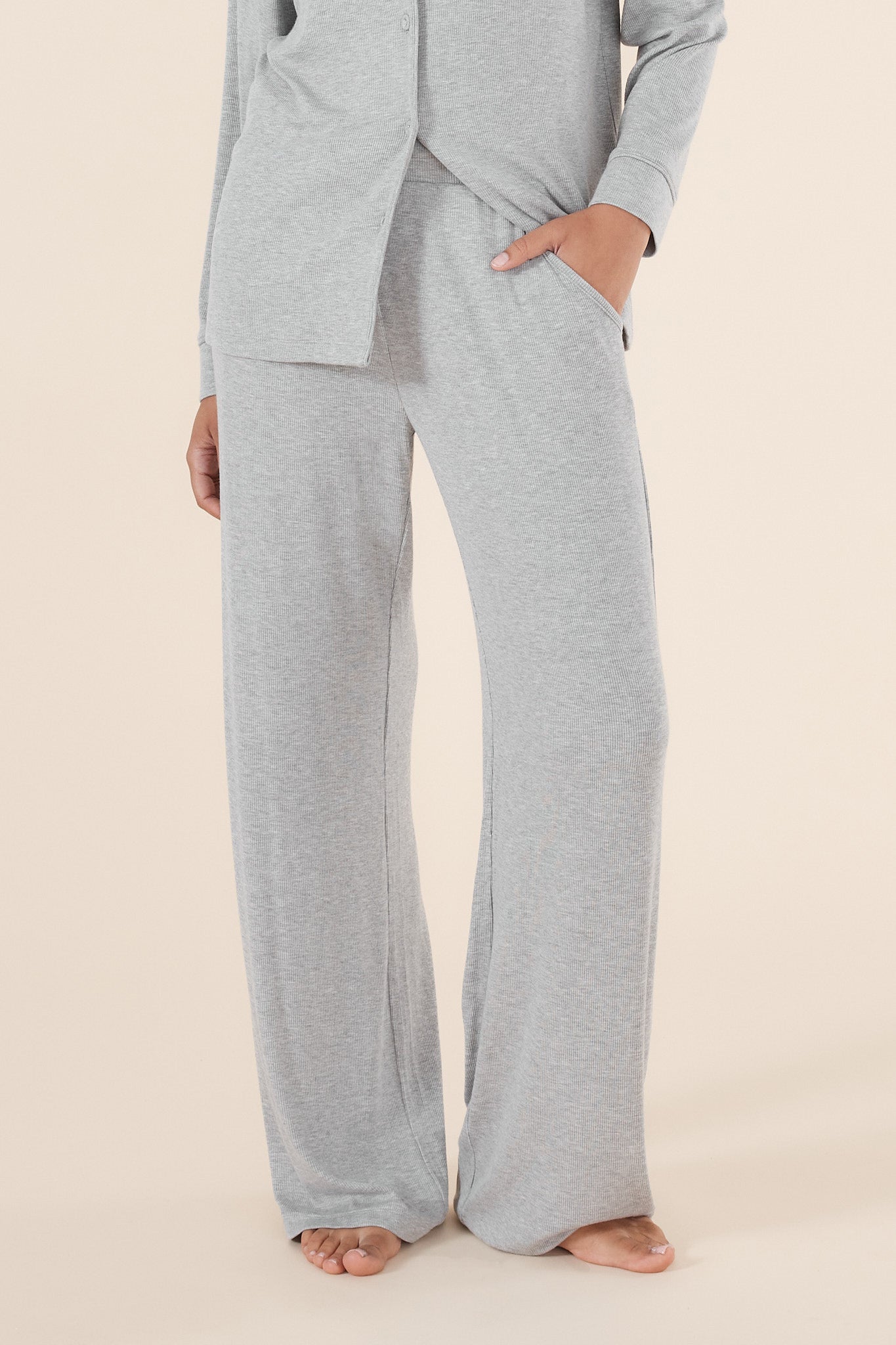 Emilia Ribbed Lounge PJ set - Gingerlilly Sleepwear