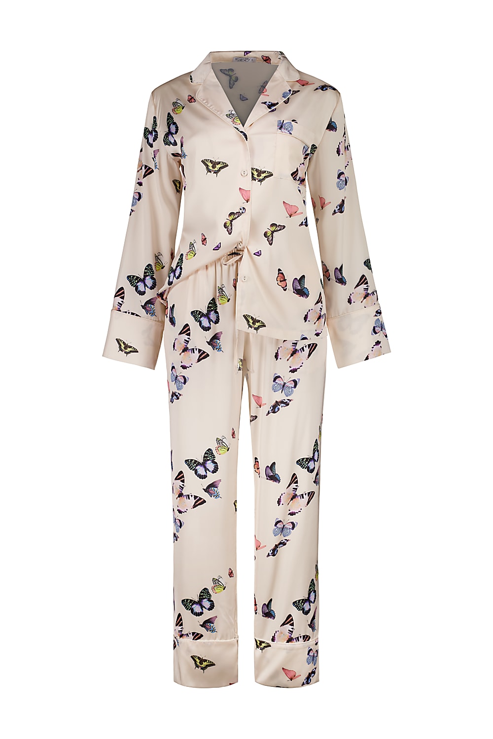 Estelle Butterfly Silky Satin Set - Gingerlilly Sleepwear