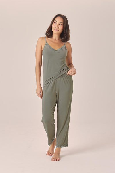 Britt Bamboo Lace Cami Long PJ