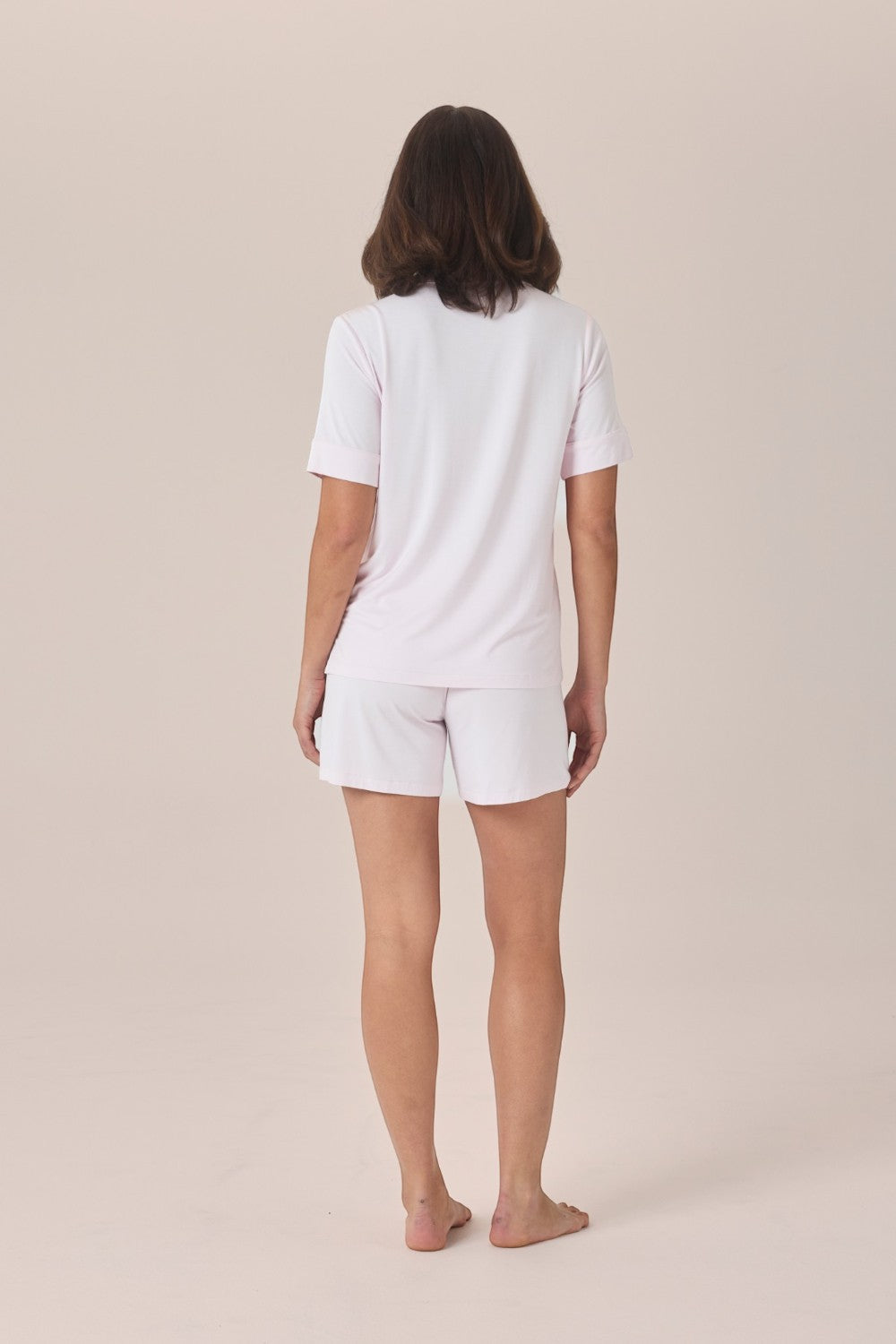 Gingerlilly Matilda Bamboo Short PJ Set - Pink - Back