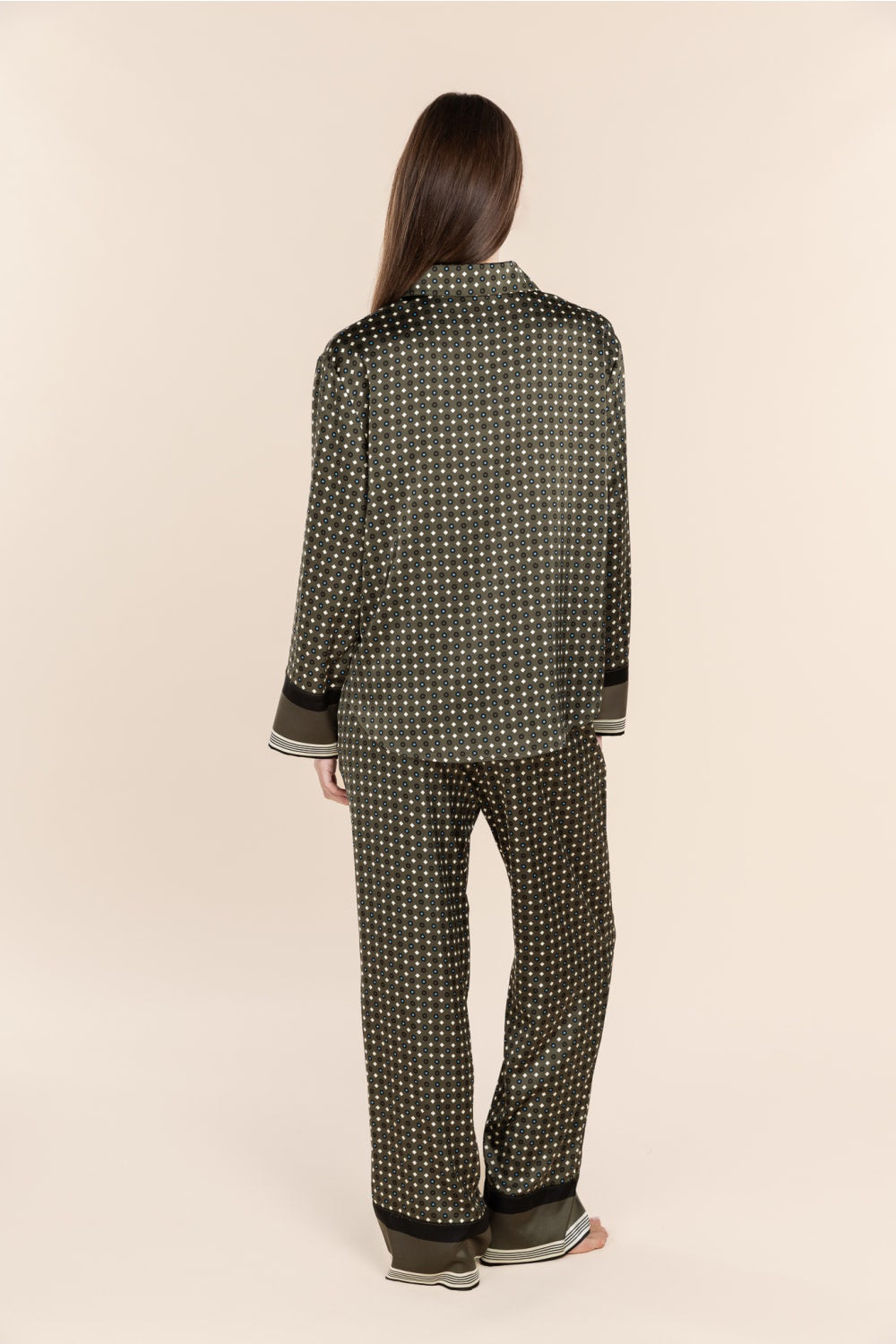 Scarlett Printed Silky Satin PJ Set - Gingerlilly Sleepwear