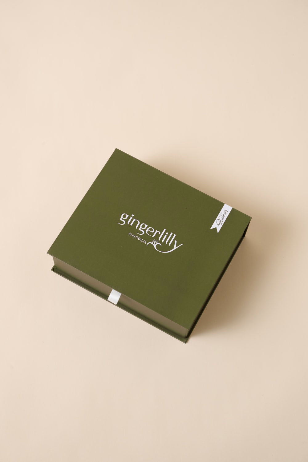 Gingerlilly Sonia Olive Satin Short PJ Set - Gift box