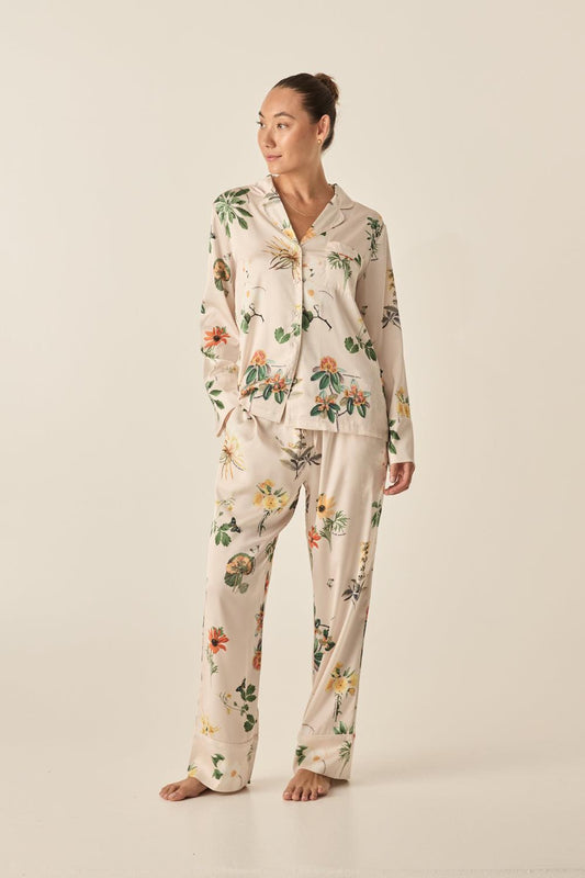 Gingerlilly Sleepwear and Pyjamas - Elle Garden Print Satin Set