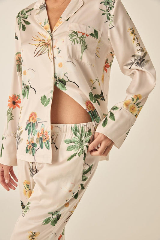 Gingerlilly Sleepwear and Pyjamas - Elle Garden Print Satin Set