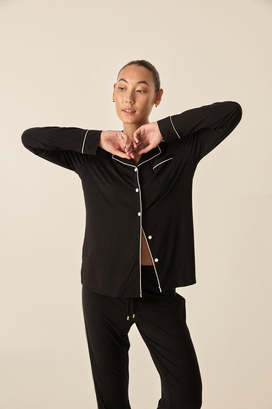 Marnie Black Bamboo Set | Gingerlilly Sleepwear