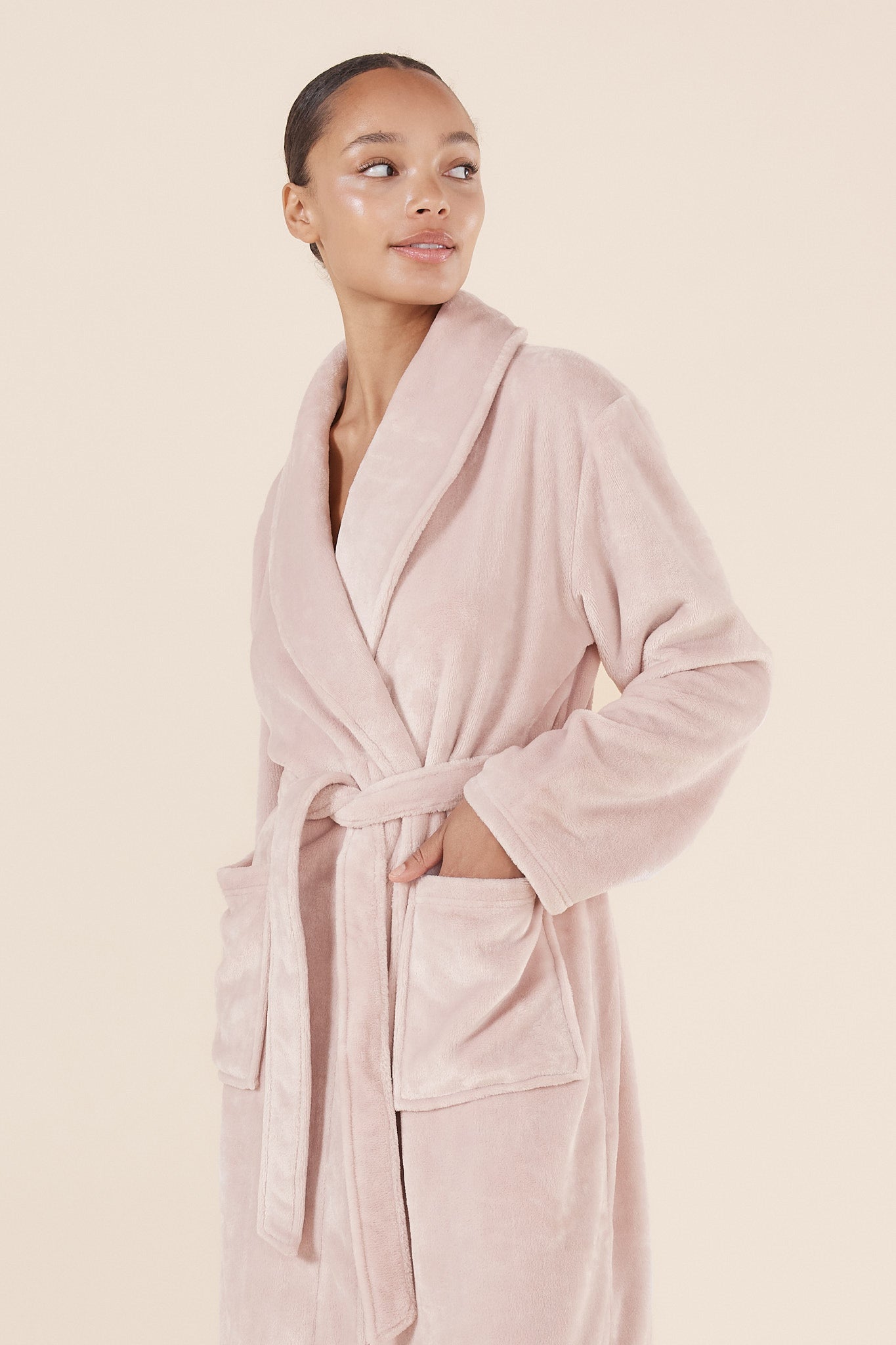 Gingerlilly Sleepwear and Pyjamas - Imogin Pink Plush Robe