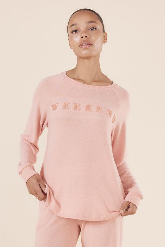 The Keira Weekend Pyjama Set in Pink | Women's Soft Viscose Sleepwear