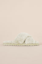Gingerlilly Milan Plush Slipper - Ivory - Top