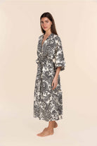 Gingerlilly Annie Cotton Sateen Robe - Back
