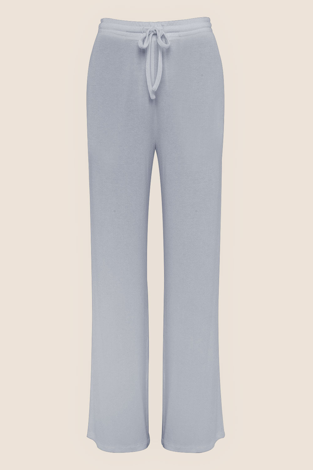 Gingerlilly Athens Ribbed Long Pants - Powder Blue - Flat lay