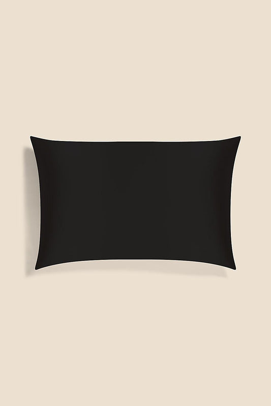 Blissful Black Pure Silk Pillowcase | Gingerlilly Accessories