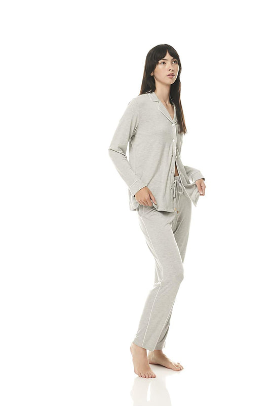 Calandra Grey Modal PJ | Gingerlilly Sleepwear