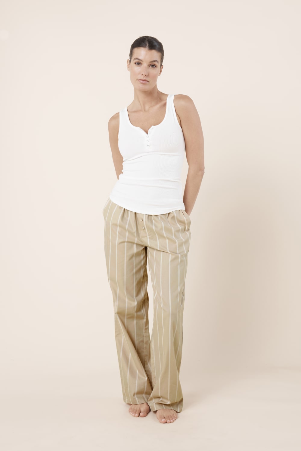 Chloe Cotton Striped PJ Set