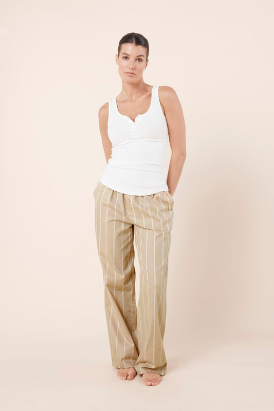 Chloe Cotton Striped PJ Set