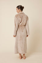Gingerlilly Colette Biscuit Plush Robe - Back