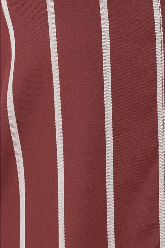 Chloe Cotton PJ Pants Burgundy Fabric