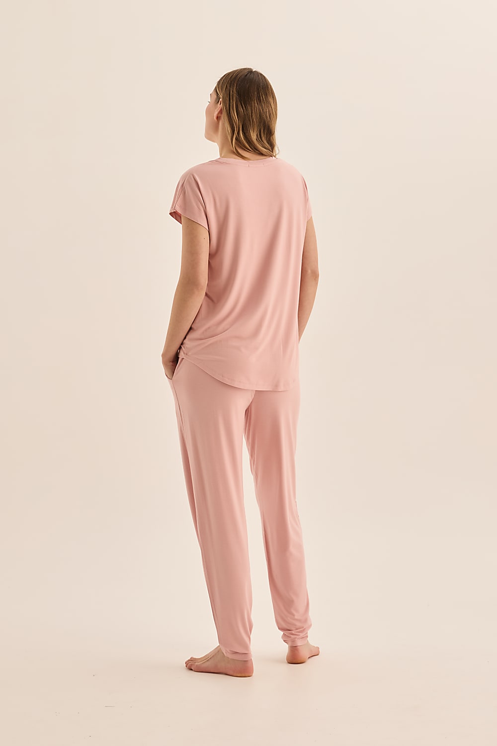 Elara Pink Bamboo Pyjama Set | Gingerlilly Sleepwear