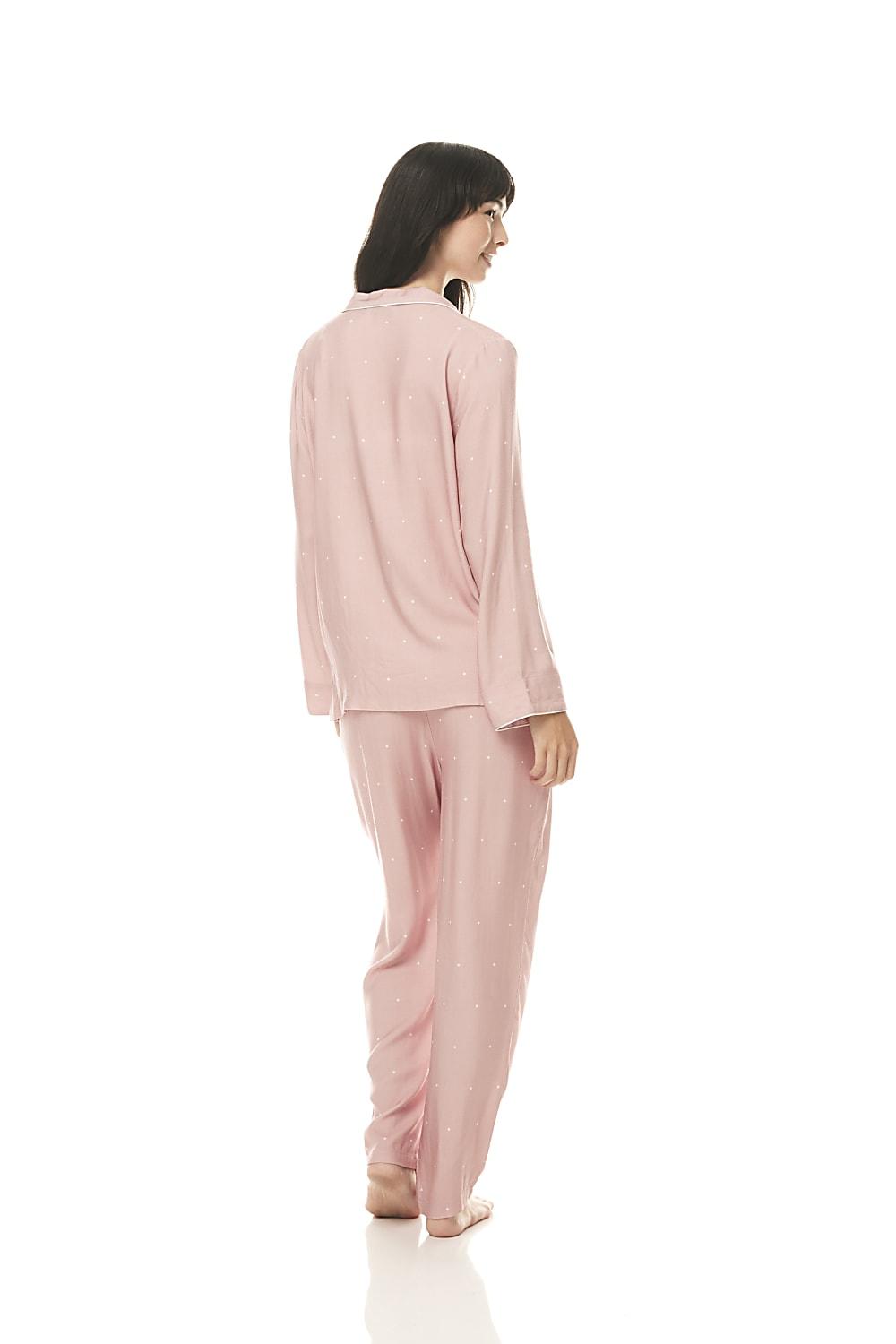 Geneva Pink Spot PJ Set | Gingerlilly Sleepwear