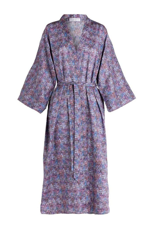 Chantal Cotton Zig Zag Robe | Gingerlilly Sleepwear