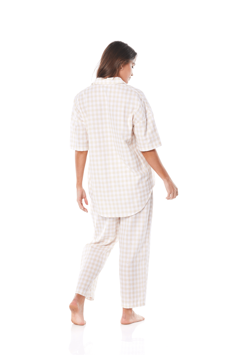 Myra Cotton Check Pj Set