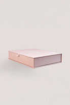 Grace Bamboo PJ Set Pink folded in matching gift box packaging
