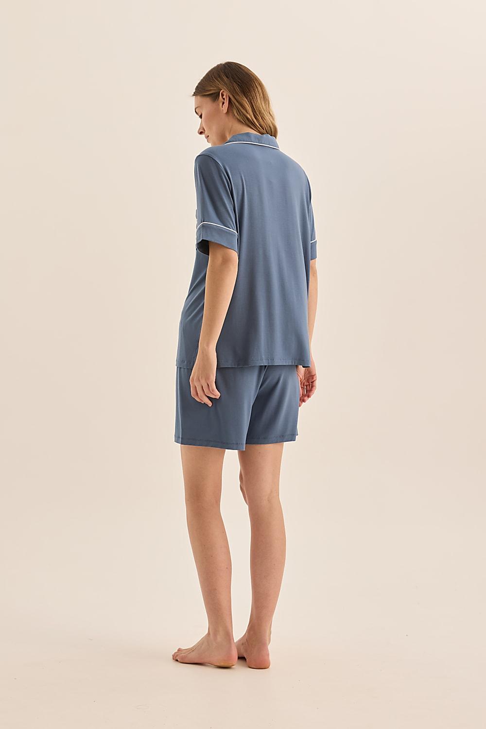 Harper Denim Modal Short PJ Set | Gingerlilly Sleepwear