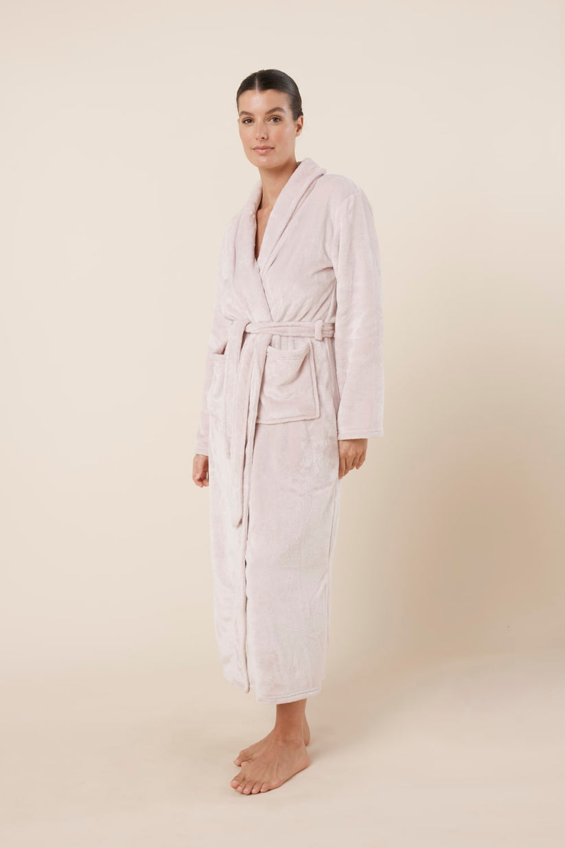 Imogin Plush Robe Soft Pink | Gingerlilly