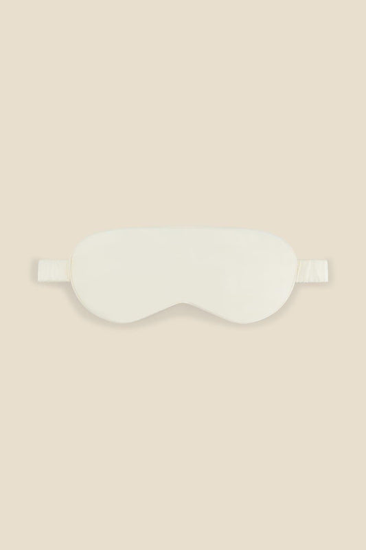 Opulent Ivory Pure Silk Eyemask | Gingerlilly Accessories