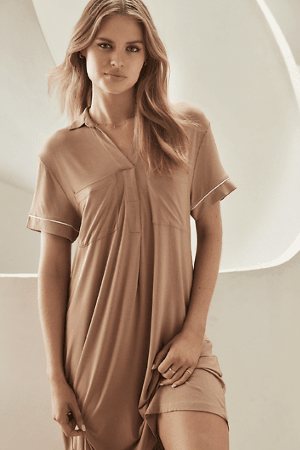 Jacinta Caramel Modal Nightie