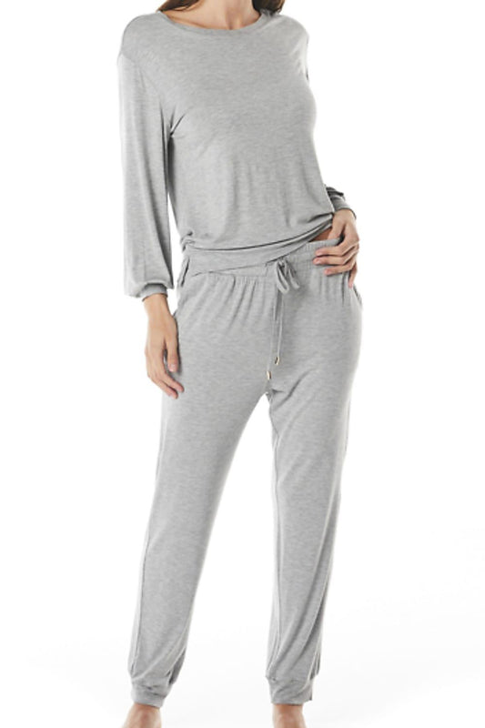 Mercedes Grey Modal PJ Set | Gingerlilly Sleepwear