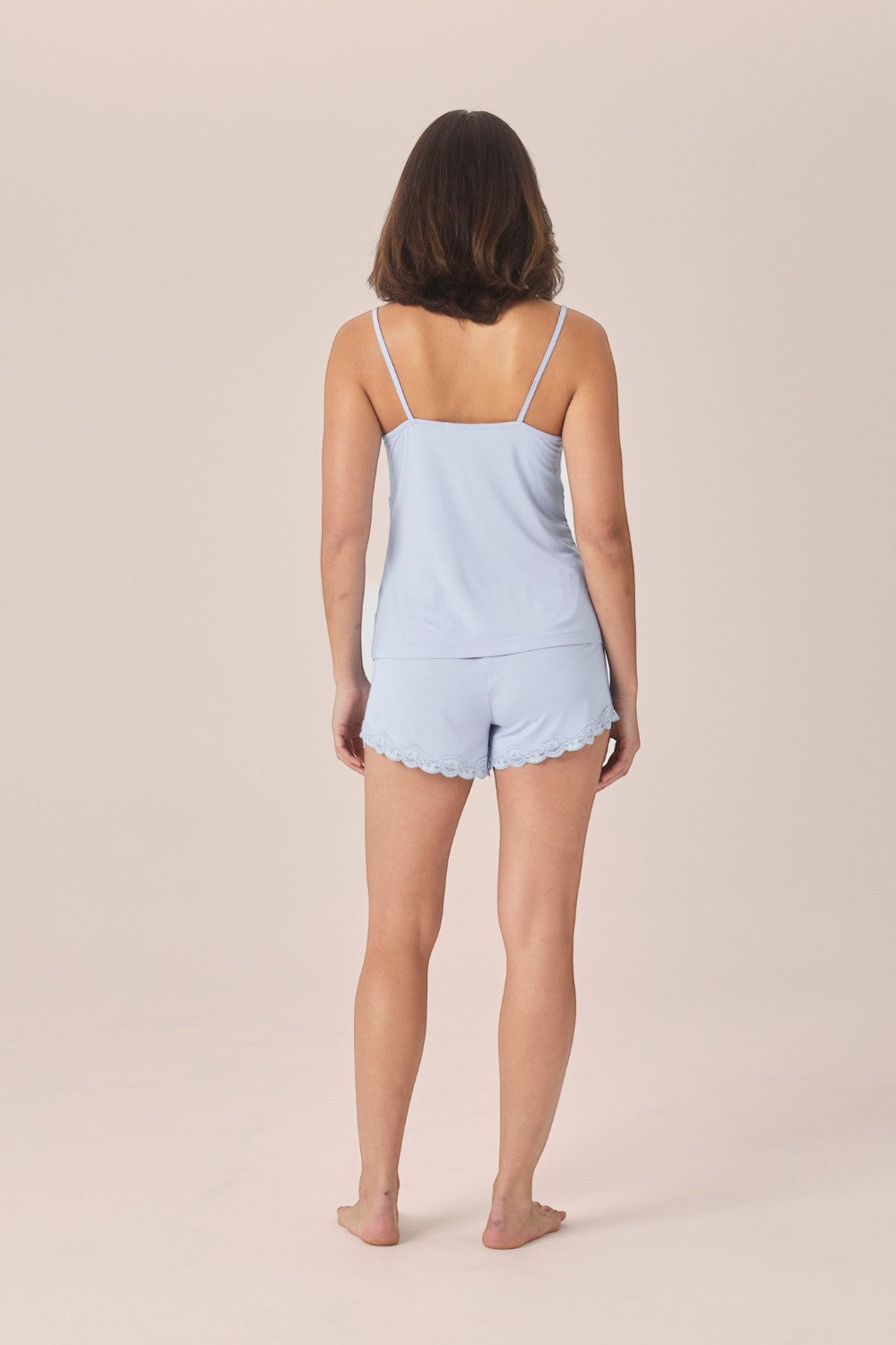 Gingerlilly Mabel Bamboo Cami and Short Set in Blue