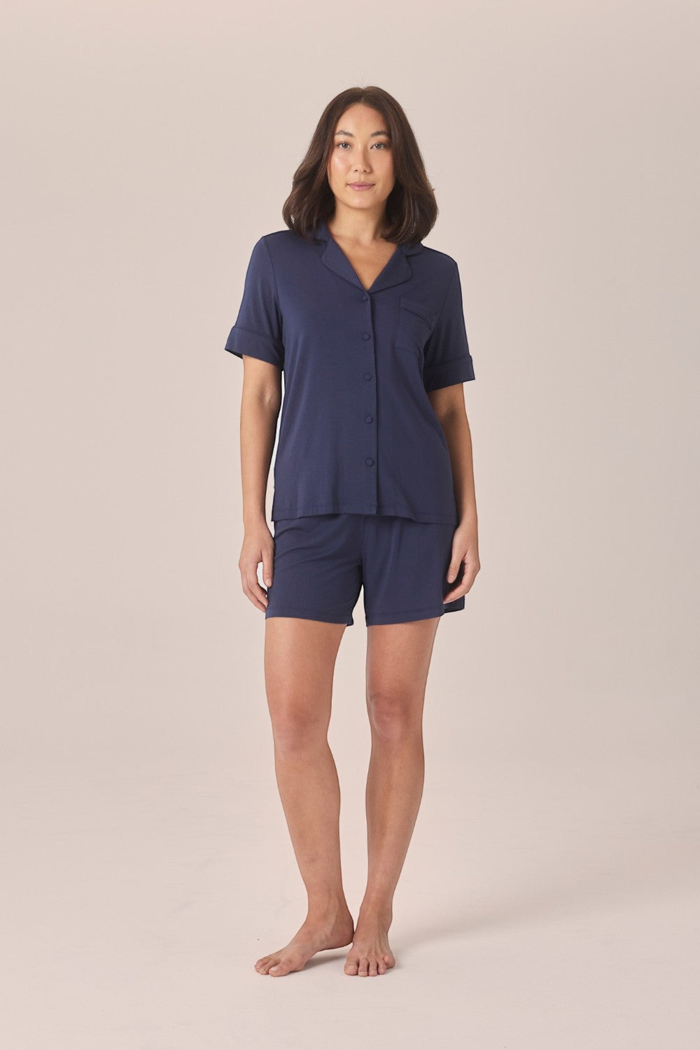Gingerlilly Matilda Bamboo Short PJ Set in Navy