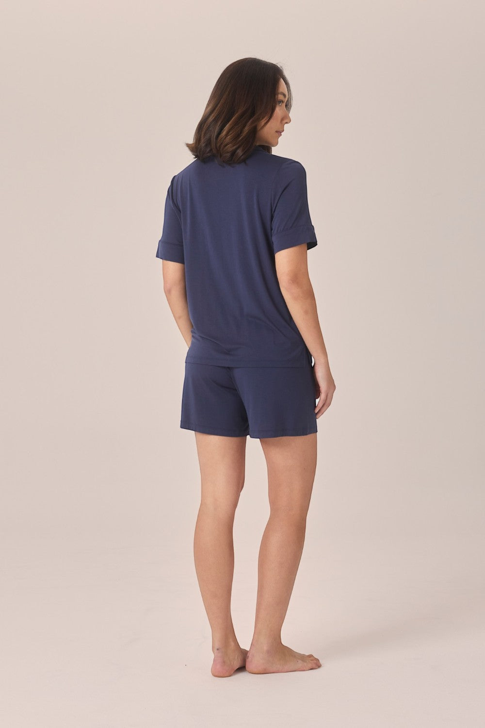 Gingerlilly Matilda Bamboo Short PJ Set in Navy