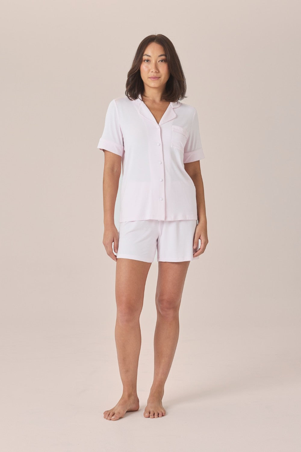 Gingerlilly Matilda Bamboo Short PJ Set in Pink