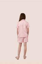 Gingerlilly Mini Camilla Cotton Short PJ Set - Pink - Back