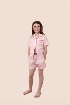 Gingerlilly Mini Camilla Cotton Short PJ Set - Pink - Front