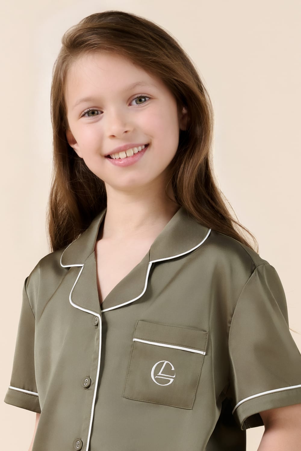 Mini Sonia Silky Satin Short PJ Set