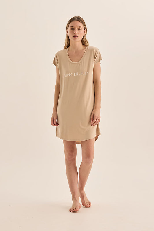 Nova Natural Bamboo Nightie | Gingerlilly Sleepwear