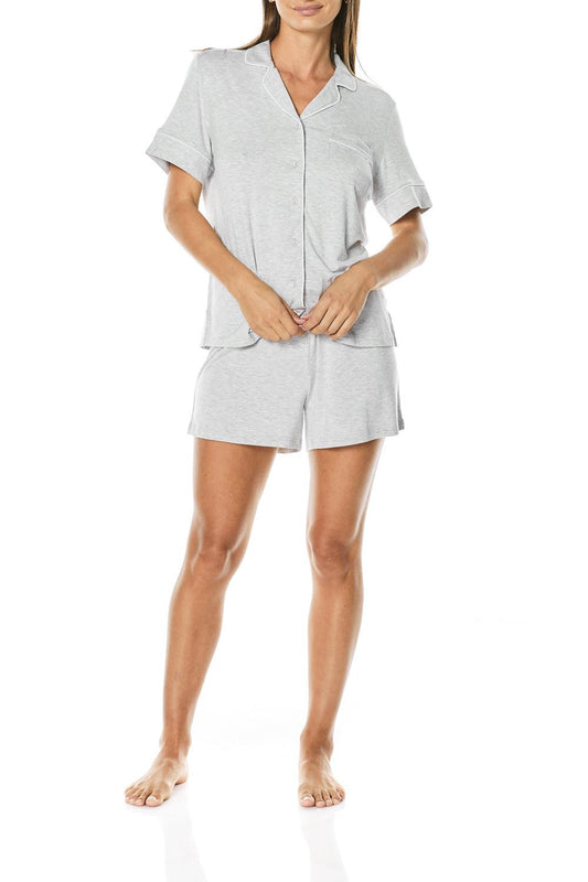 Philippa Grey Modal Short Set | Gingerlilly Sleepwear