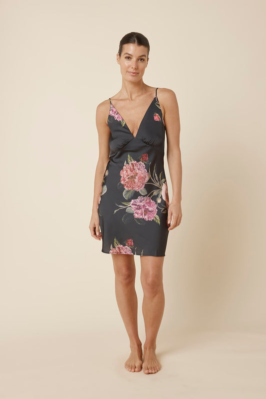 Piper Floral Silky Satin Nightie