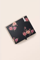Ruby Floral Satin PJ set black box packaging featuring floral 