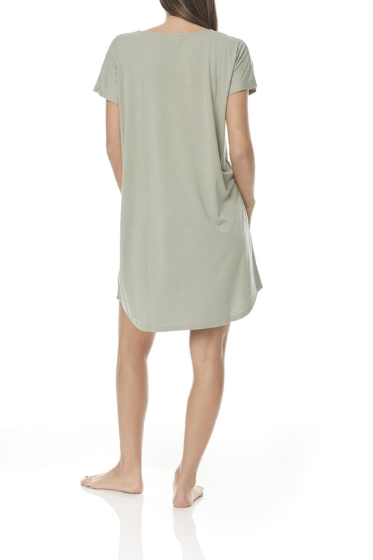 Sienna Olive Bamboo Nightdress | Gingerlilly Sleepwear