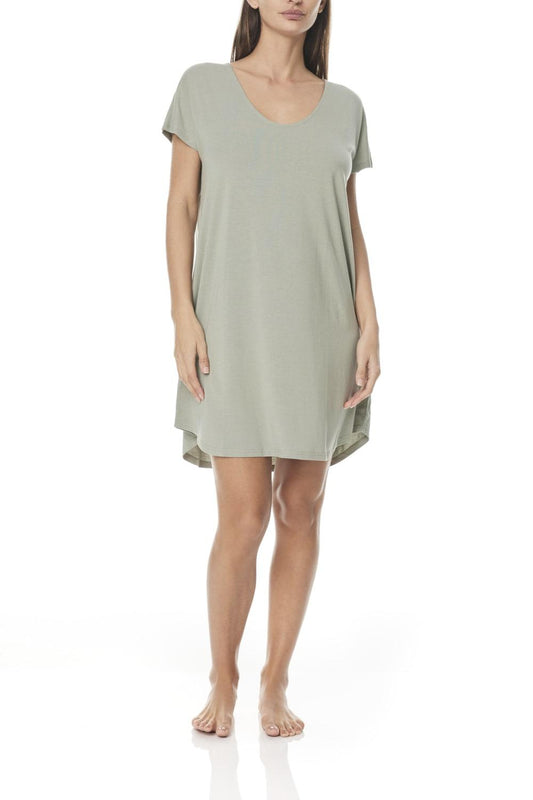 Sienna Olive Bamboo Nightdress | Gingerlilly Sleepwear