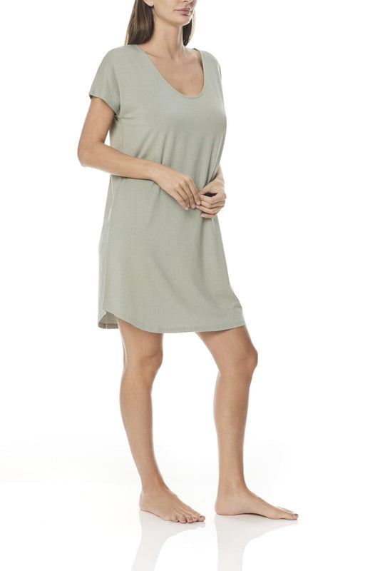 Sienna Olive Bamboo Nightdress | Gingerlilly Sleepwear