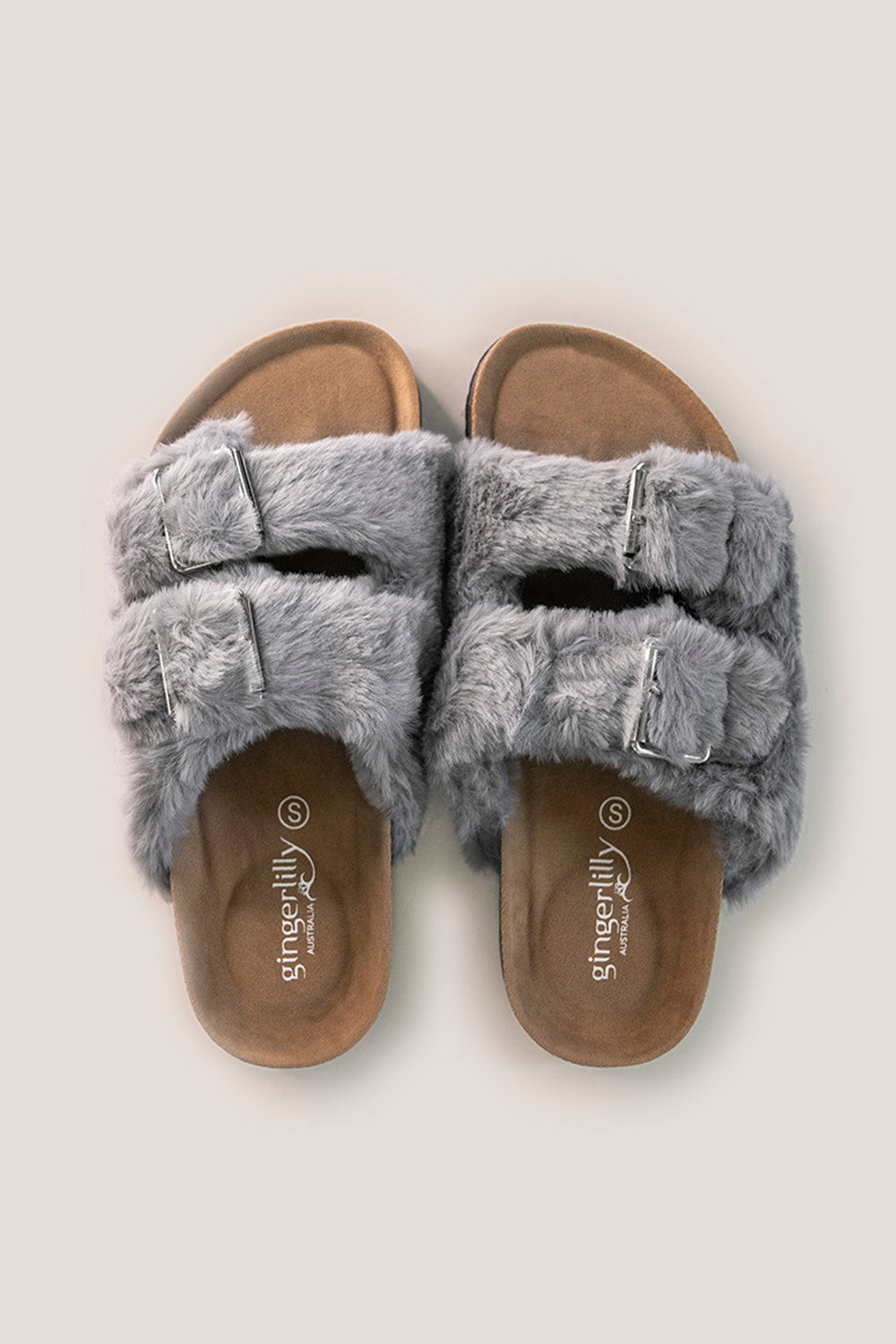 Sorrento Slipper In Grey | Gingerlilly Sleepwear