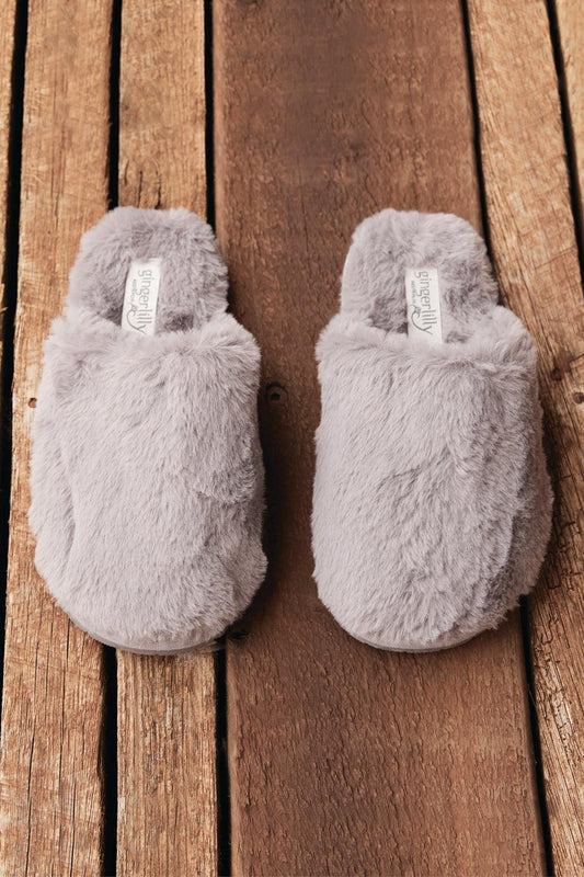 Turin Grey Slipper | Gingerlilly Sleepwear