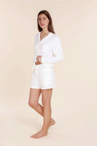Adelaide Ribbed Shorts - Gingerlilly Sleepwear